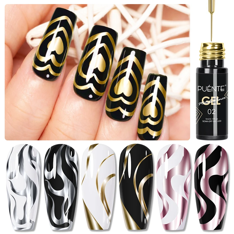 Nail Art Chrome - Vernis Gel de revêtement de peinture