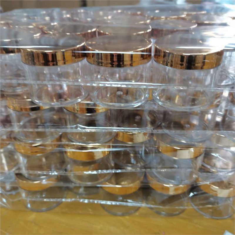 Acrylic Powder Clear - Bouteilles vides rechargeables transparentes avec couvercle
