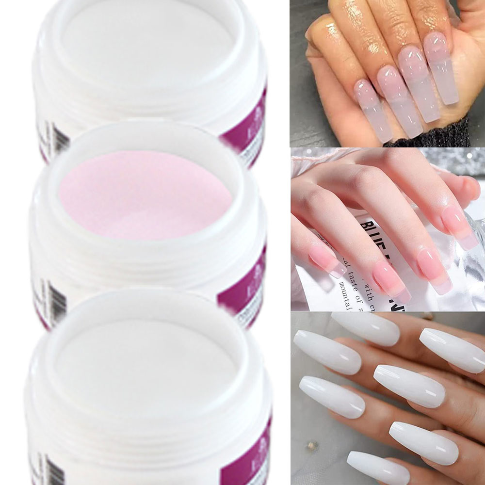 Acrylic Powder Clear - Poudre acrylique professionnelle pour ongles, 10g/pot,