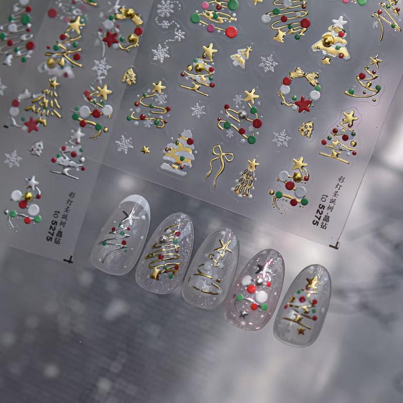 Autocollants 3D pour ongles de - Nail Art Xmas Stickers avis et prix
