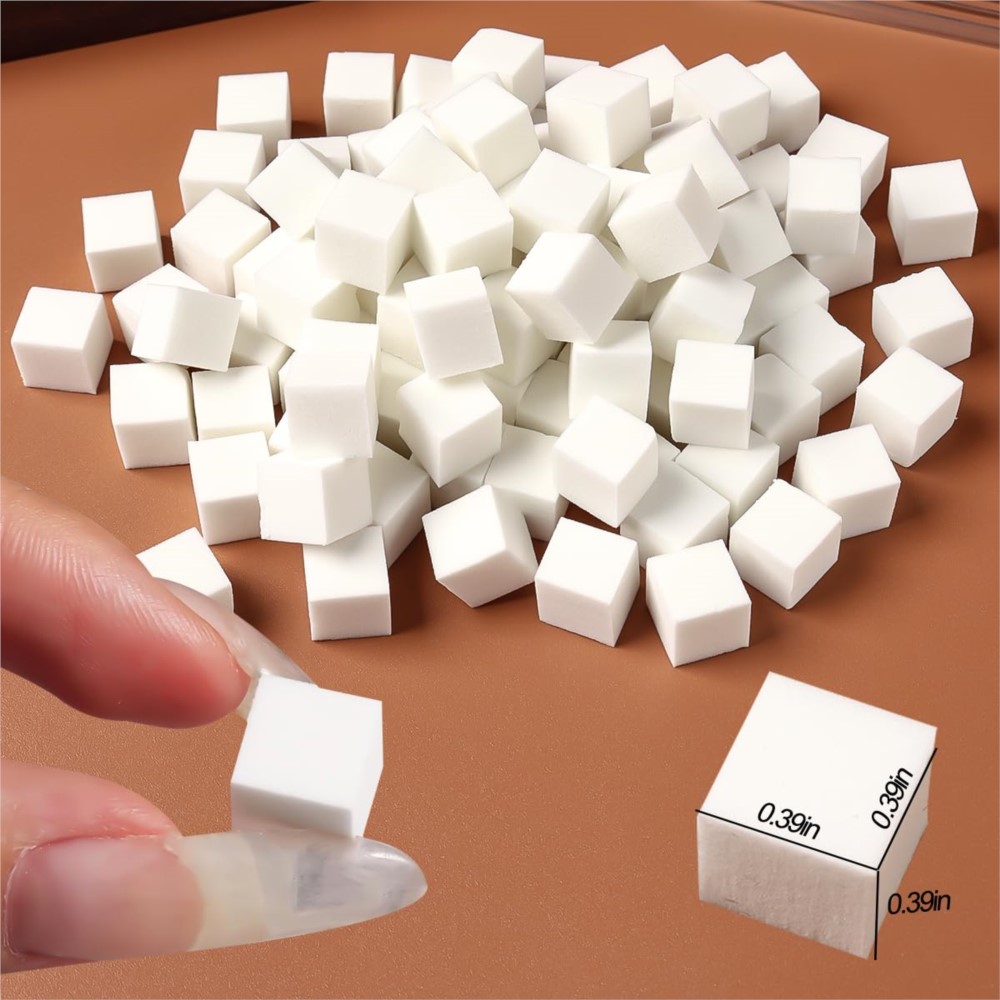 Mini éponge blanche pour ongle - Nail Art Chrome avis et prix