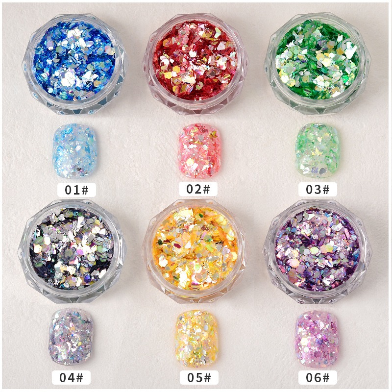 1 pièce de paillettes scintill - Nail Art Emerald Blue avis et prix