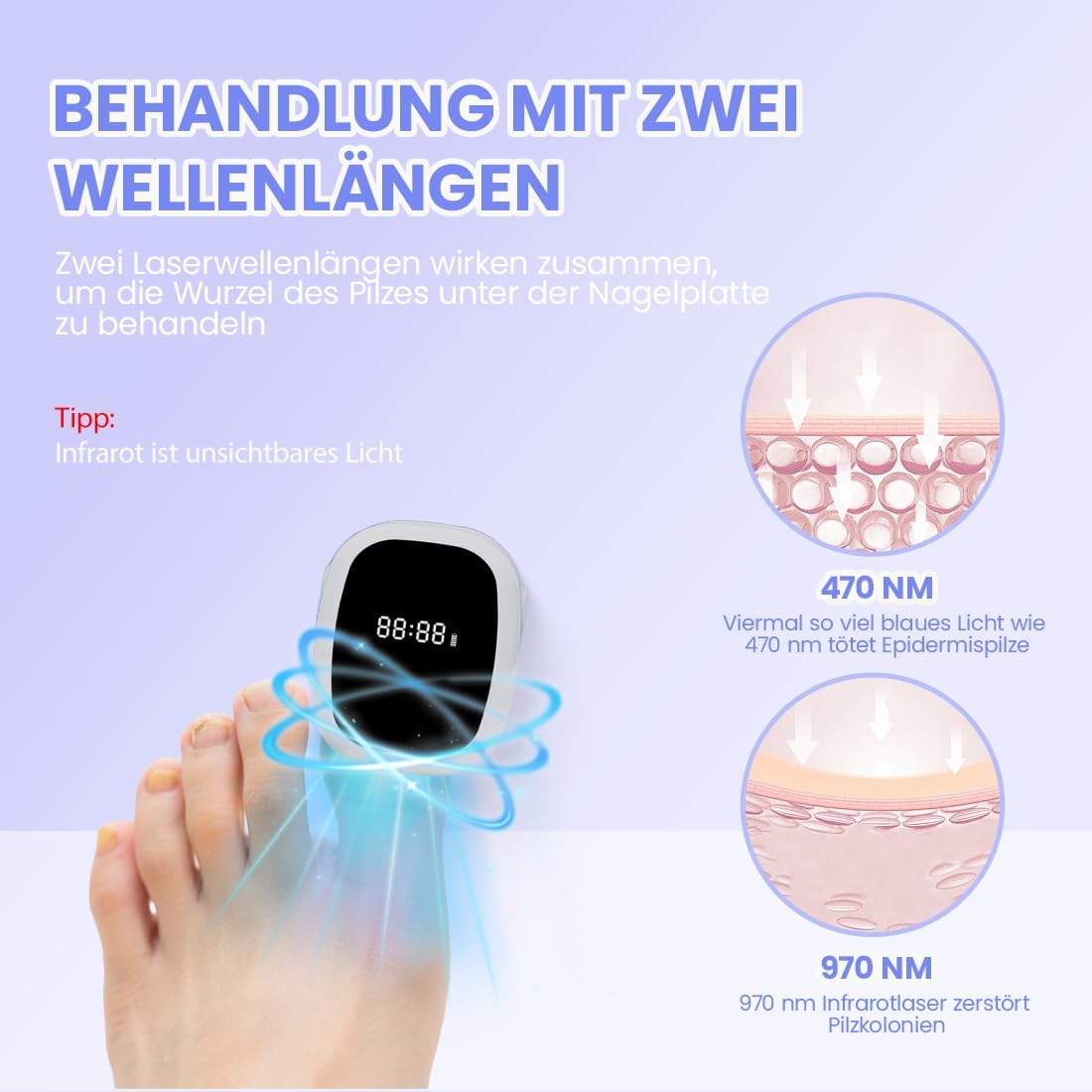 Lampe de traitement des mycose - Uv Led Lamp Nail avis et prix