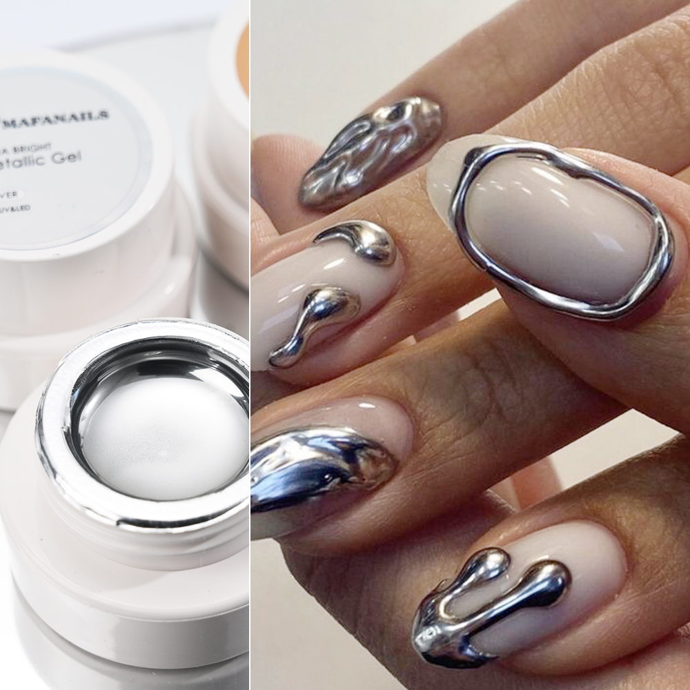 Vernis à ongles gel métallique - Nail Art Chrome avis et prix