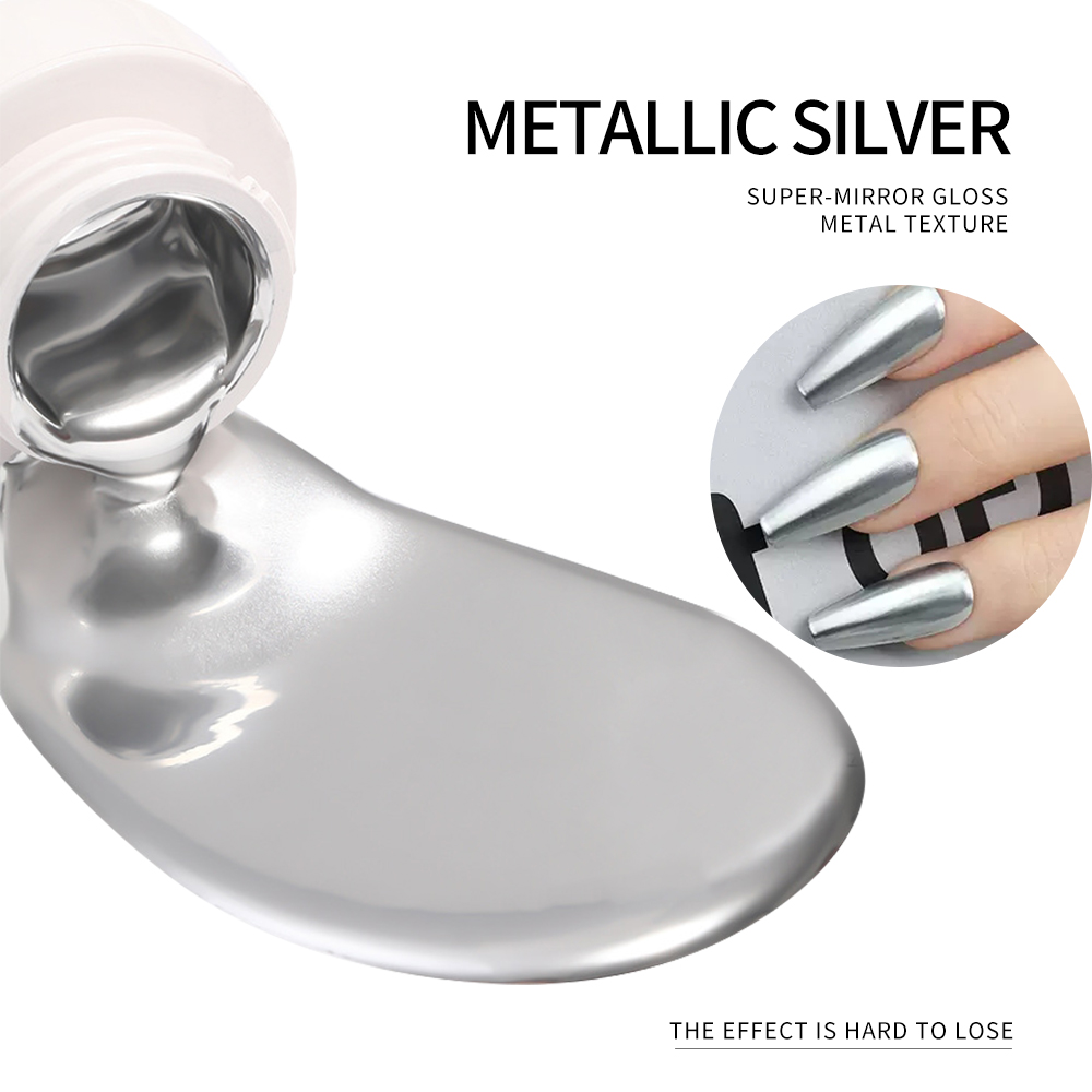 Vernis à ongles gel métallique - Nail Art Chrome avis et prix