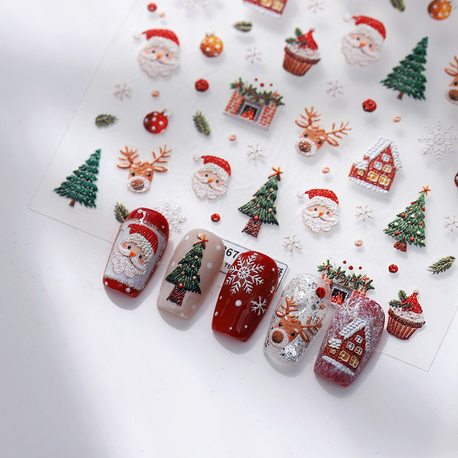 Autocollants pour ongles ours  - Nail Art Xmas Stickers avis et prix