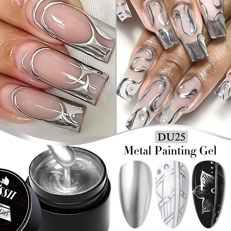 Gel de peinture métallique 8ml - Nail Art Chrome avis et prix