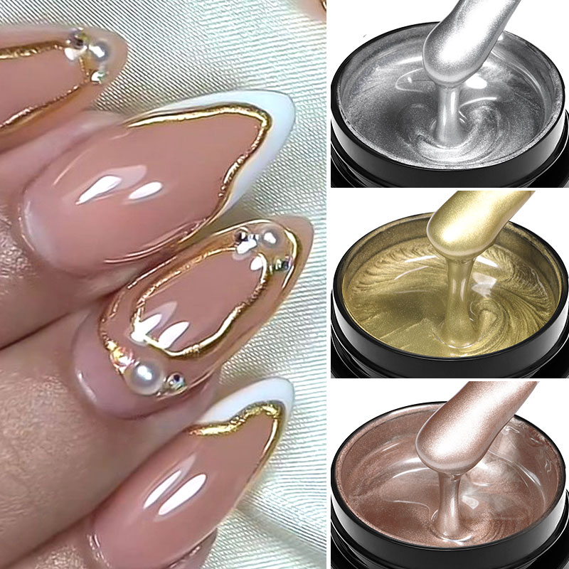 Gel de peinture métallique 8ml - Nail Art Chrome avis et prix