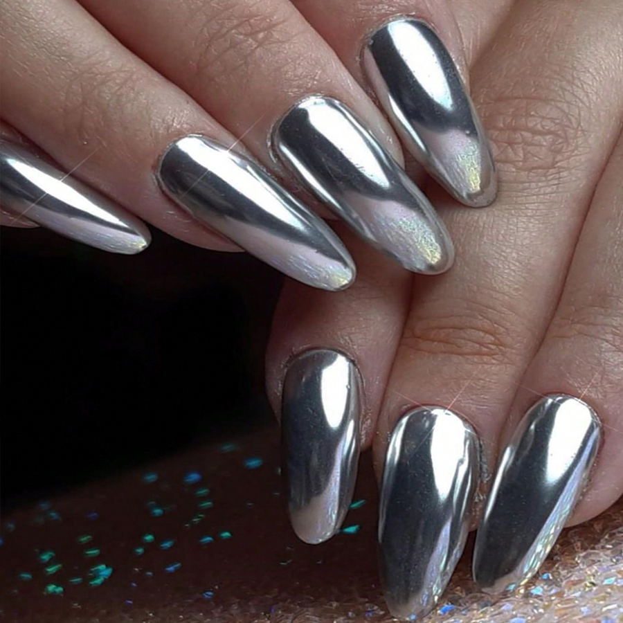 Miroir Métal Gel Vernis À Ongl - Nail Art Chrome avis et prix
