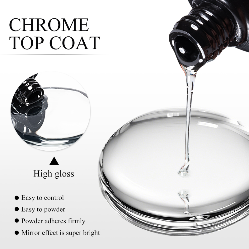 Top Coat Chrome 7ML pour Effet - Nail Art Chrome avis et prix