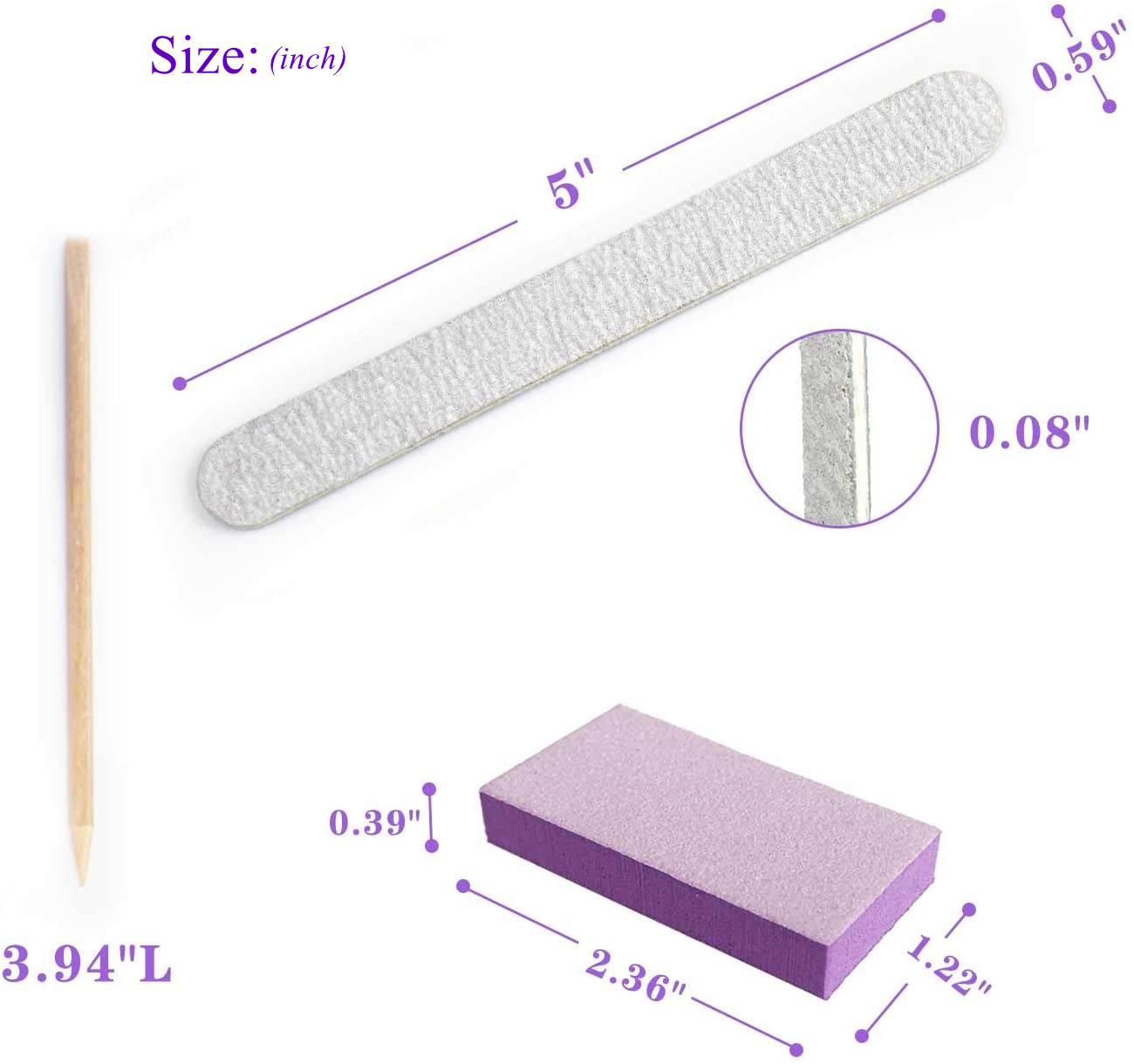 100 ensembles Kits d'ongles na - Nail Art Natural avis et prix