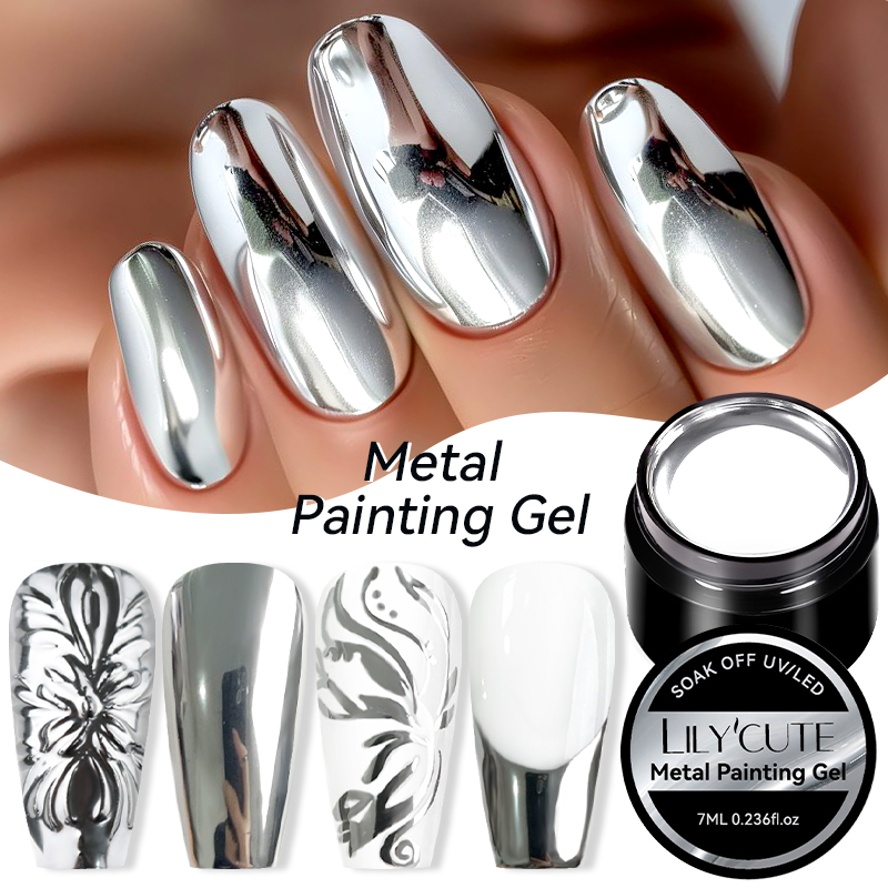 LILYCUTE 7ML peinture métalliq - Nail Art Chrome avis et prix